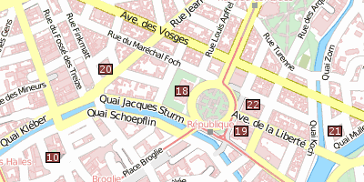 Stadtplan Palais du Rhin Strassburg
