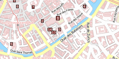 Palais Rohan  Strassburg Stadtplan
